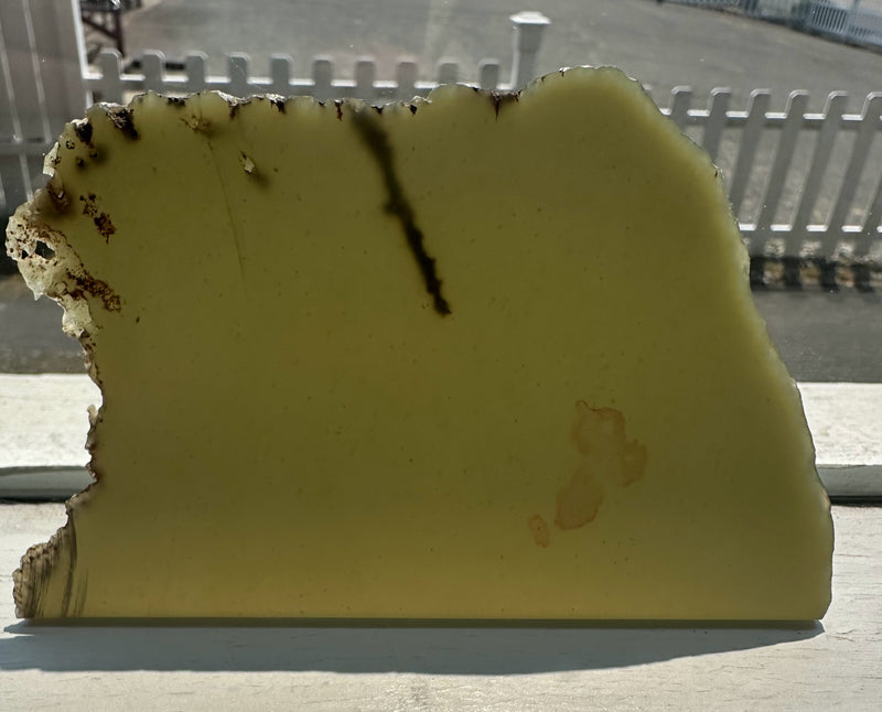 Wyoming Olive Jade Slab, 85 Grams
