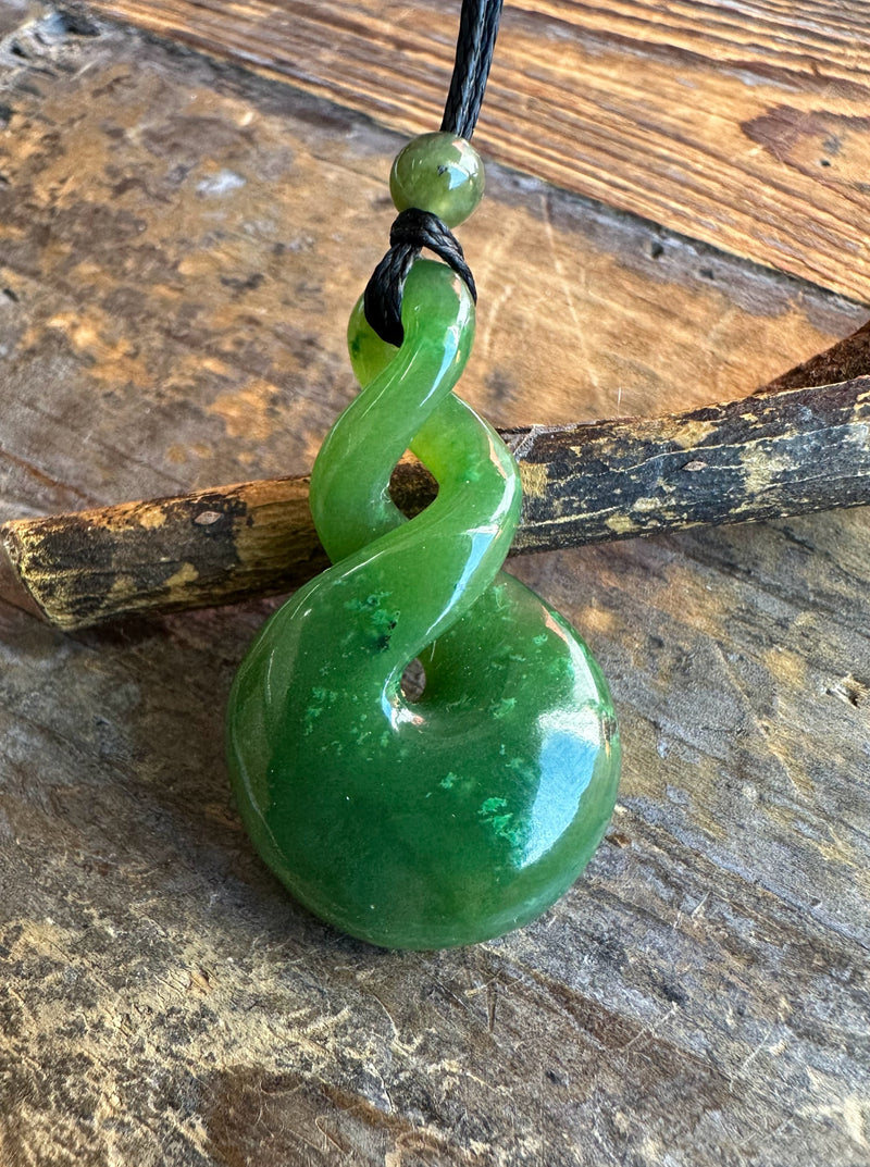 Cassiar Double Infinity Twist Pendant, 1.3"