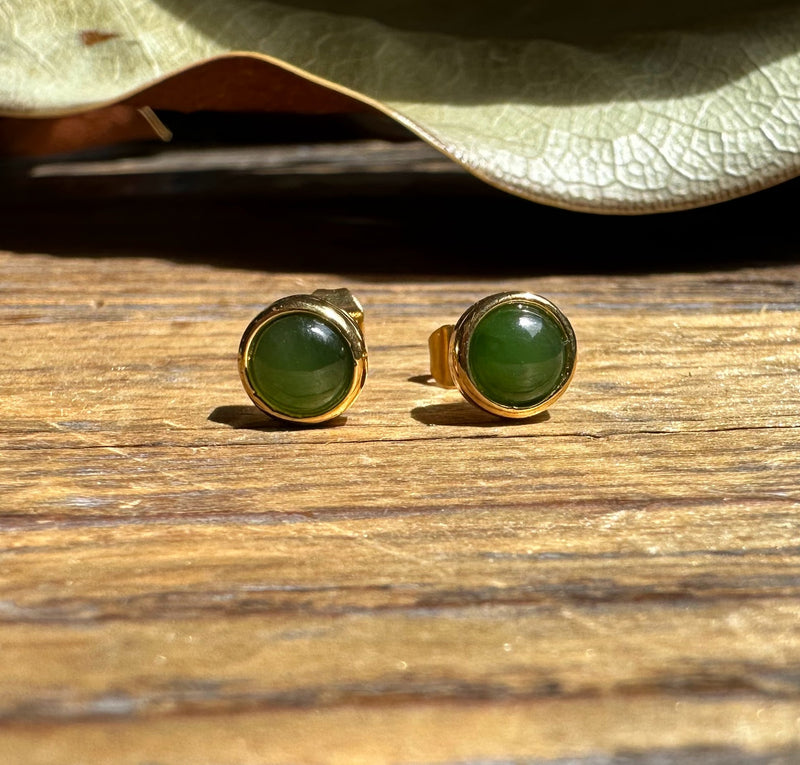 5mm Jade Earrings, 0761