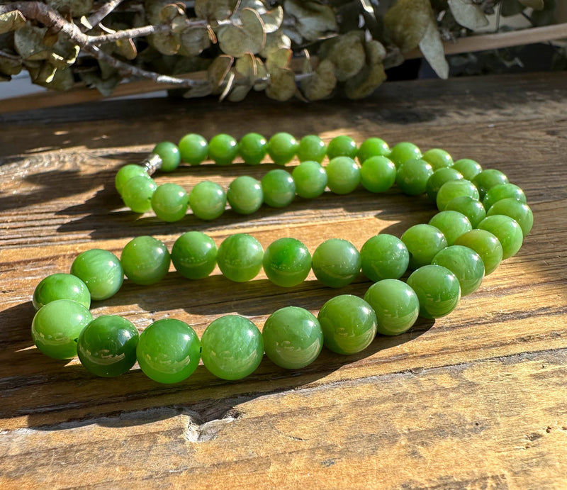 Siberian Nephrite Jade Beads, 10mm*