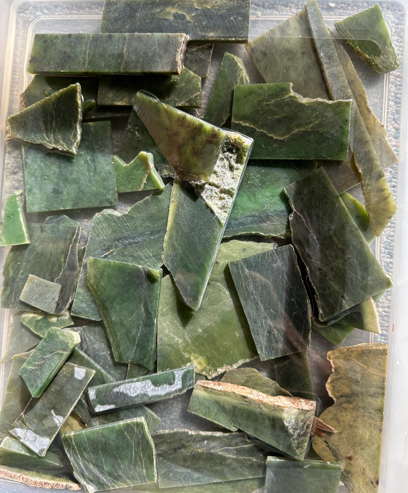 1LB Canadian Nephrite Jade Slab Sample Pack