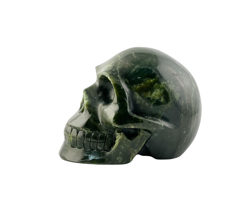 5" Canadian Jade Skull