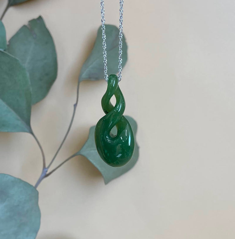 Cassiar Double Infinity Twist Pendant, 1.3"