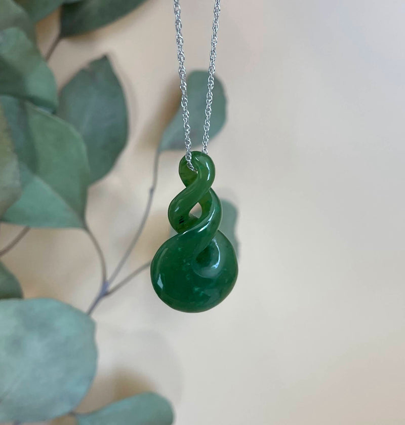 Cassiar Double Infinity Twist Pendant, 1.3"