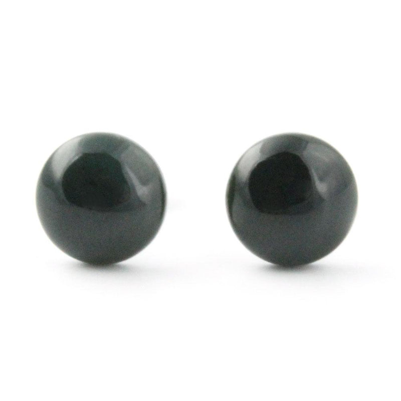 Earrings, Black Jade 0577