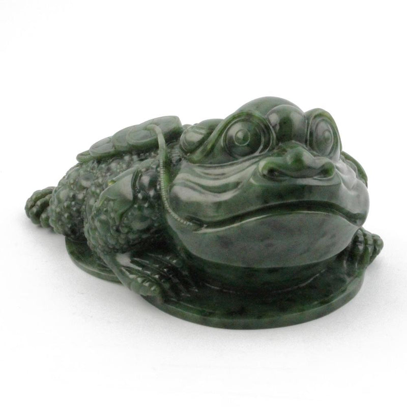 Canadian River Jade Money Frog, 6"