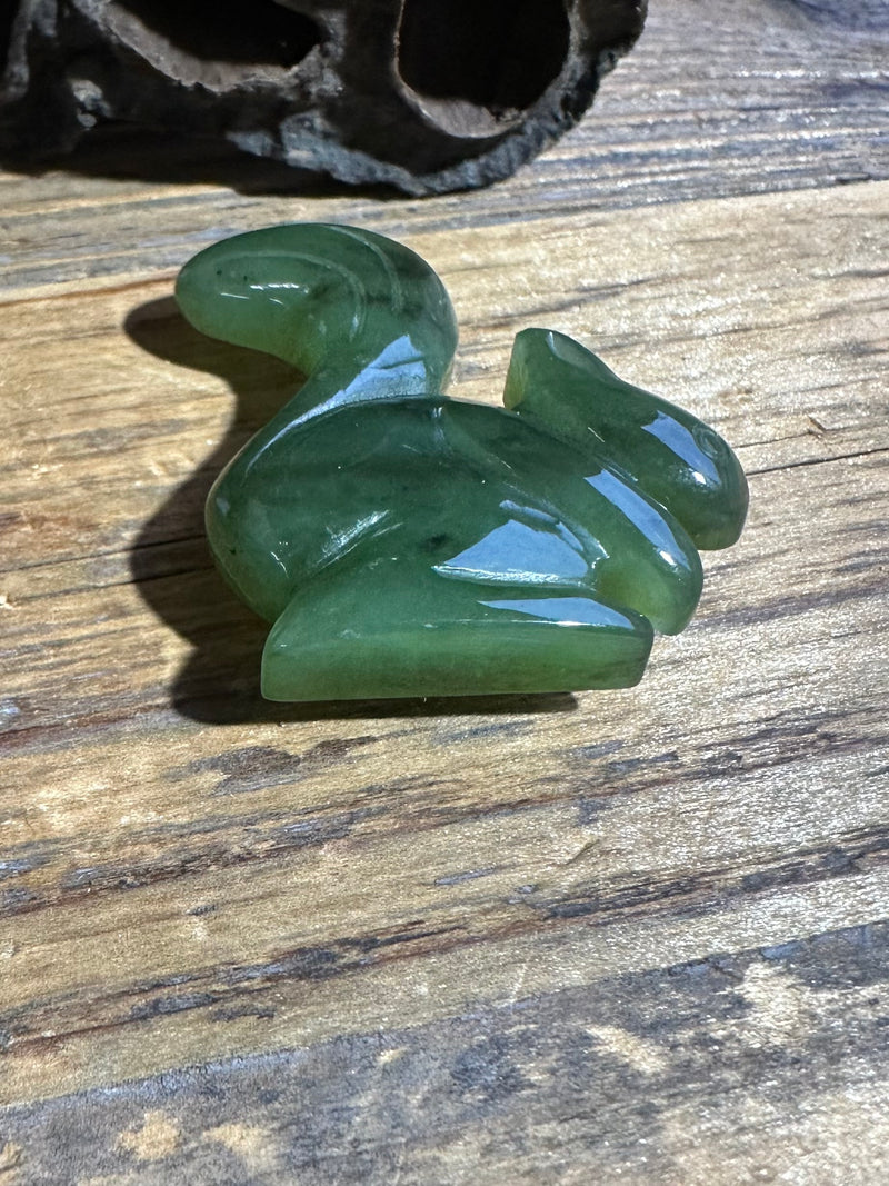 Jade Squirrel Magnet, 35mm