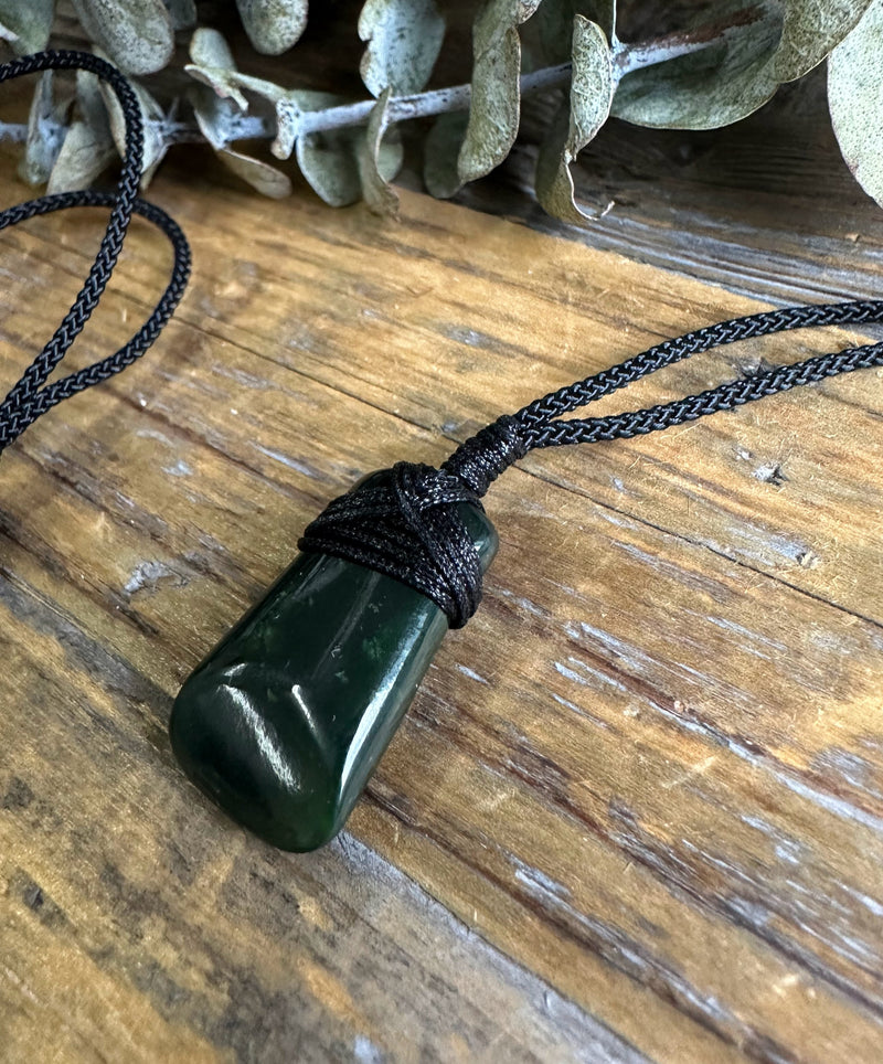 Mini Jade Toki Pendant 1", Canadian Nephrite Jade