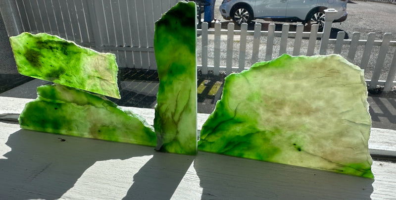 Polished Polar Jade Slabs - 160grams