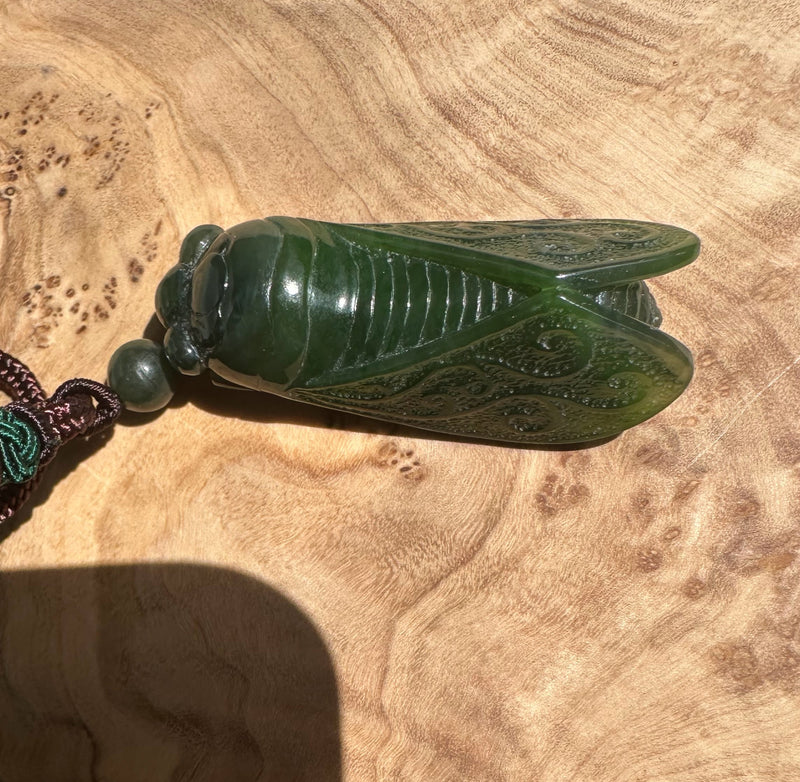 Canadian Jade Cicada Pendant - 53mm*
