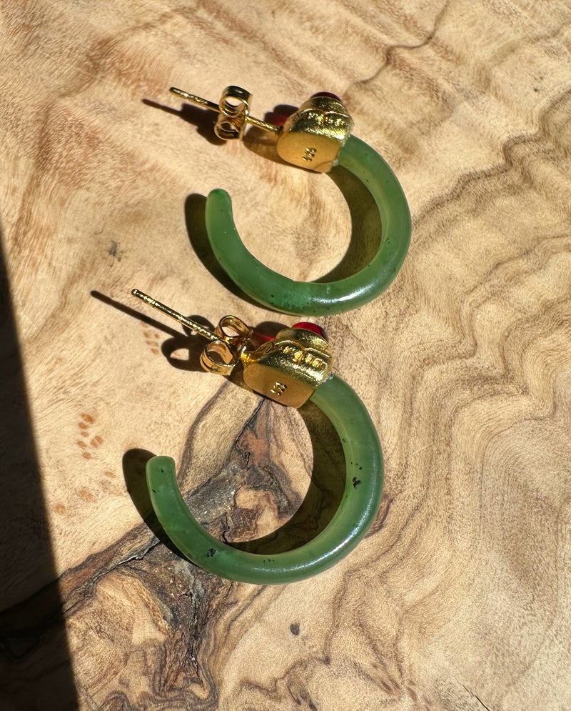 Jade Earrings, 