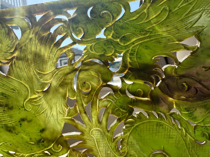 Decorative with intricate green patterns