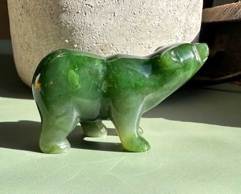 A Grade Polar Jade Bear - 2.25"