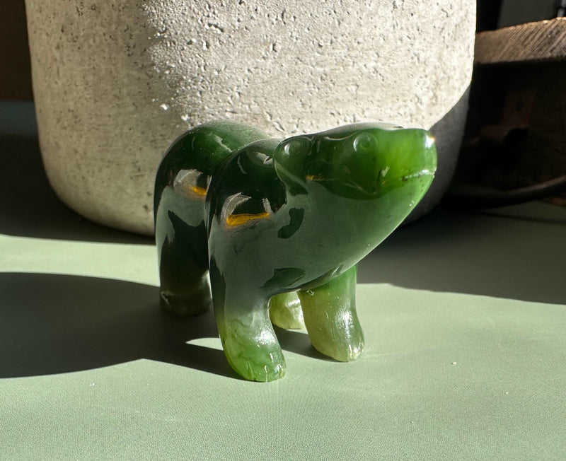 A Grade Polar Jade Bear - 2.25"