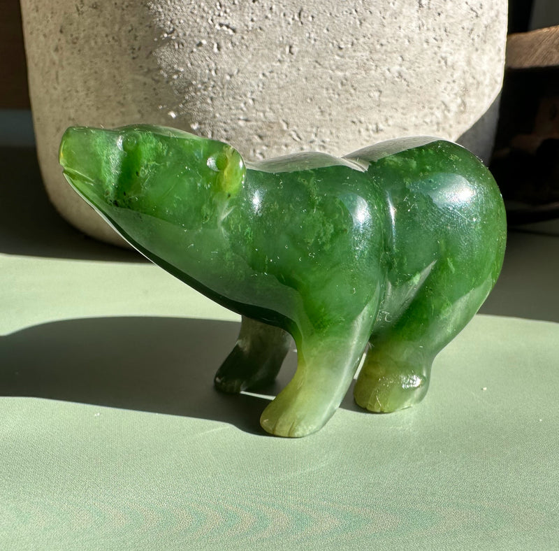 A Grade Polar Jade Bear - 2.25"