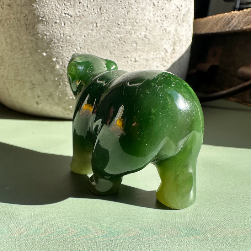 A Grade Polar Jade Bear - 2.25"