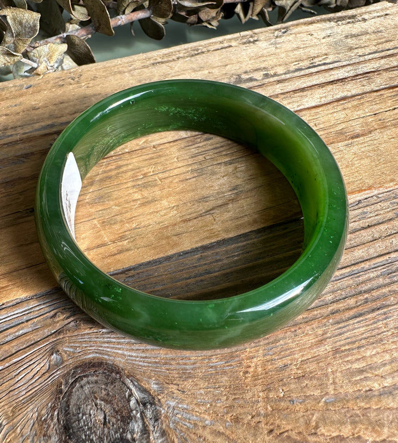 A+ Canadian Jade Bangle, 60.5mm