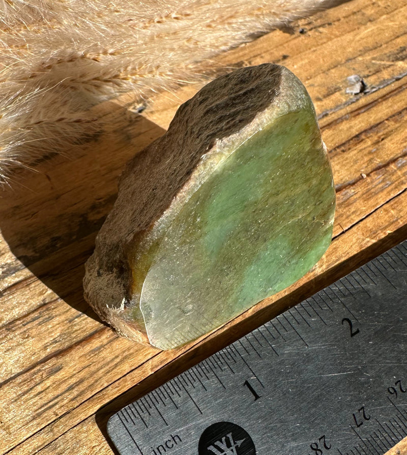 Wyoming Apple Green Jade Nugget, 90g