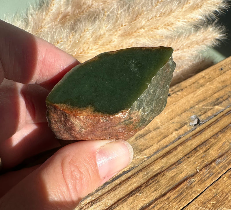 Wyoming Olive Green Jade Nugget, 80g