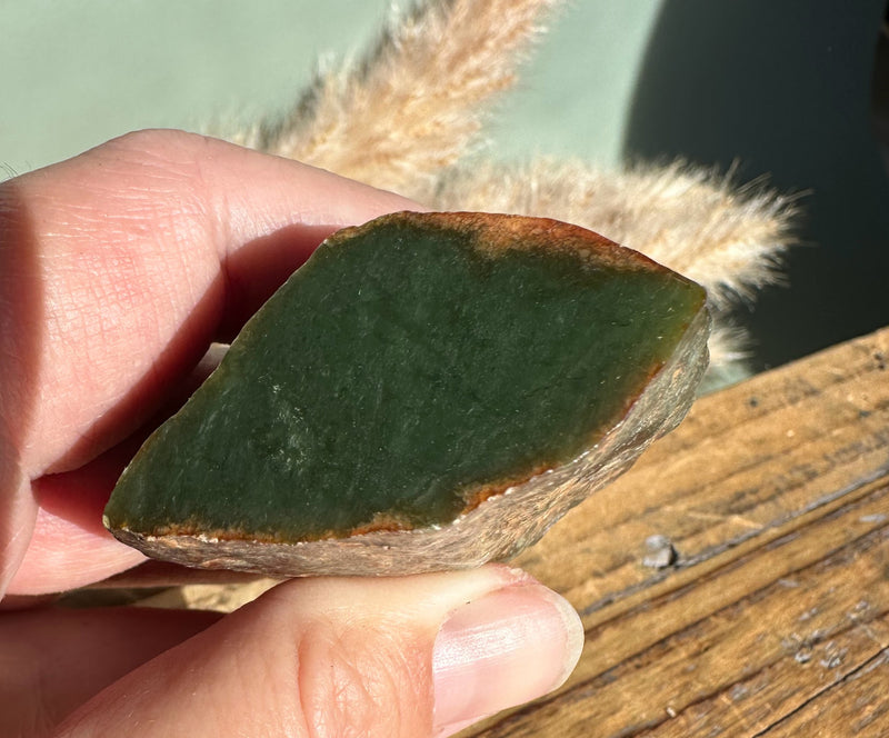 Wyoming Olive Green Jade Nugget, 80g