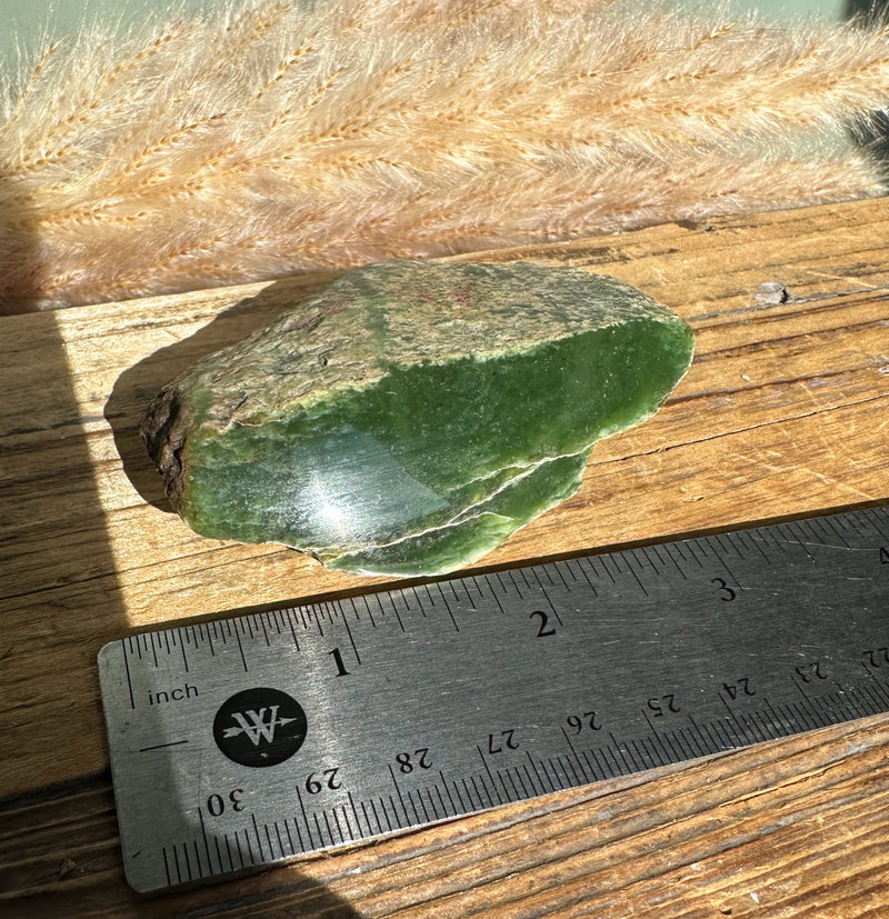 Wyoming Apple Green Jade Windslick, 105grams