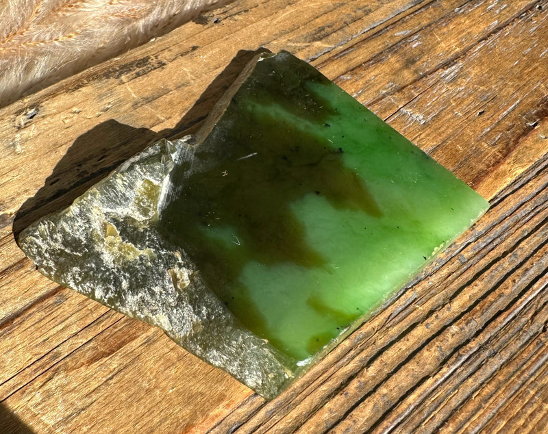 Siberian Nephrite Jade Slab, 75grams