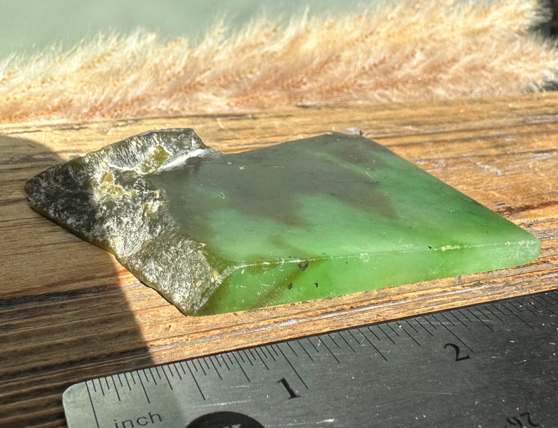 Siberian Nephrite Jade Slab, 75grams