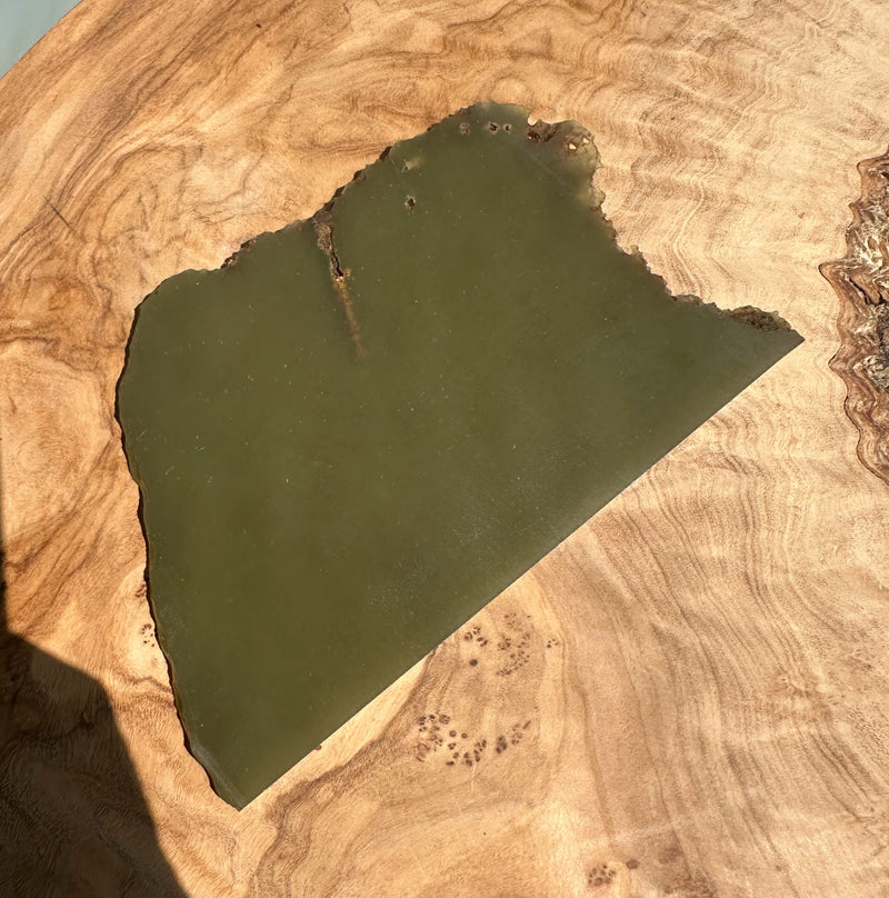 Wyoming Olive Jade Slab, 85 Grams