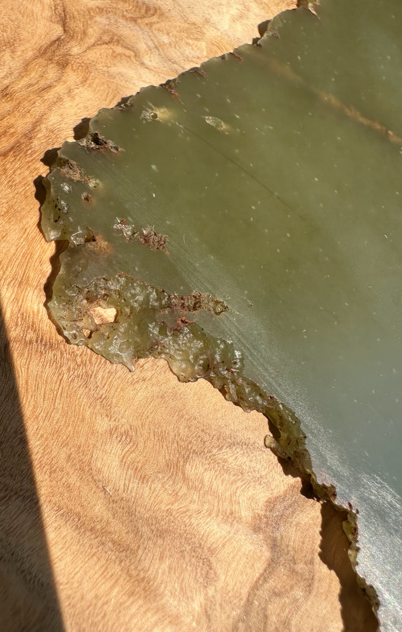 Wyoming Olive Jade Slab, 85 Grams