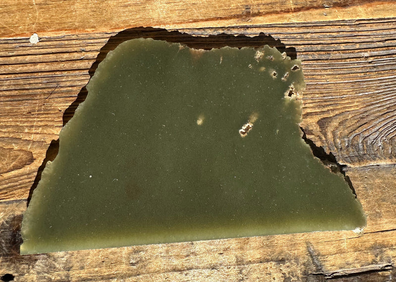 Wyoming Olive Jade Slab, 90 Grams