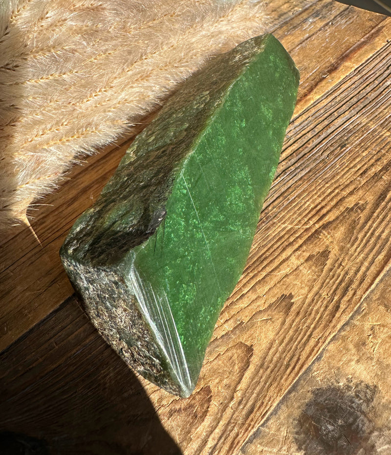 A Grade Canadian Cassiar Rough Jade , 13oz