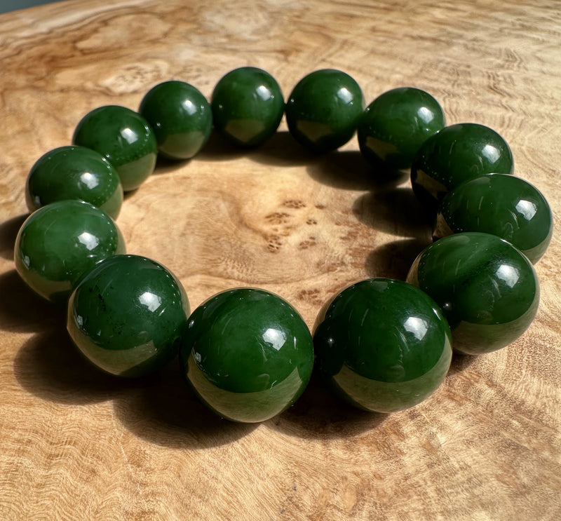 18mm A Grade Jade Bead Bracelet