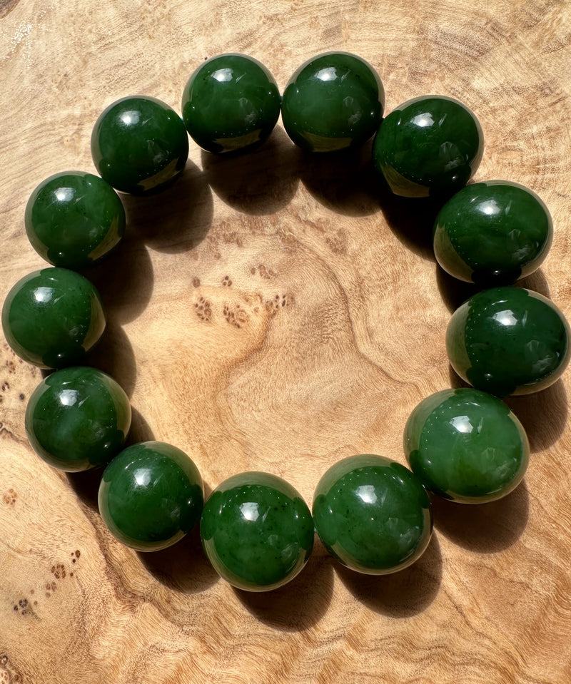 18mm A Grade Jade Bead Bracelet