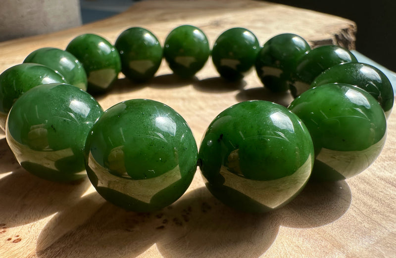 18mm A Grade Jade Bead Bracelet