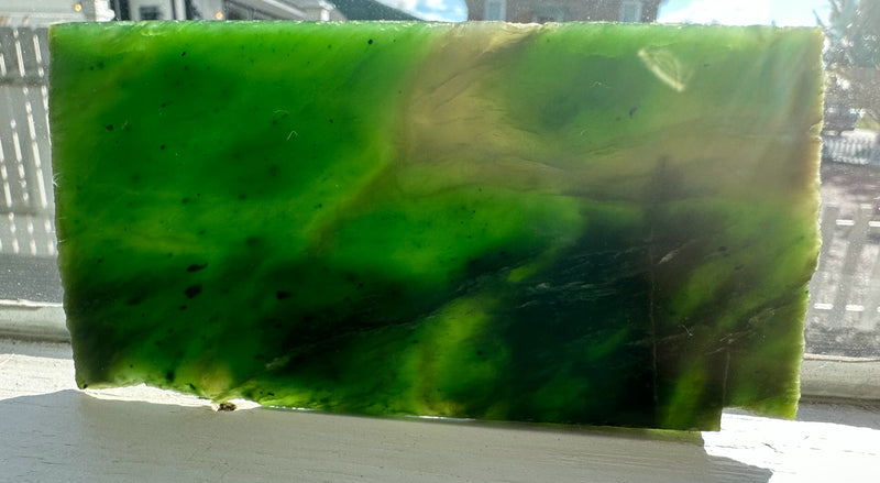 Bright Green Polar Jade Slabs - 135grams