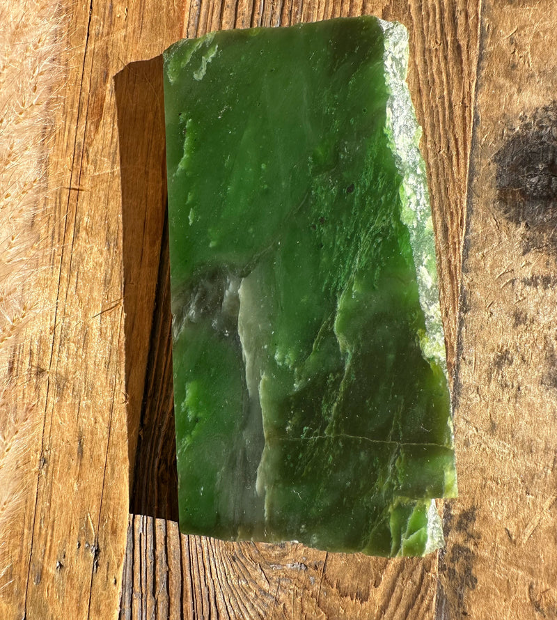 Bright Green Polar Jade Slabs - 135grams