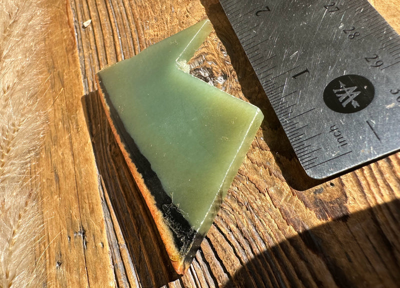 Bull Canyon Wyoming Jade Slab, 25grams