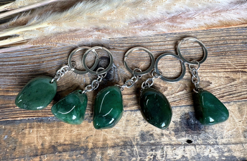 Jade Nugget Keychain - 1"