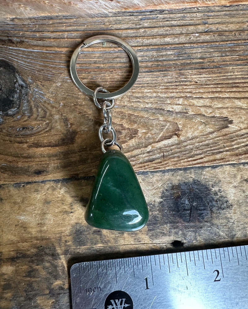 Jade Nugget Keychain - 1"