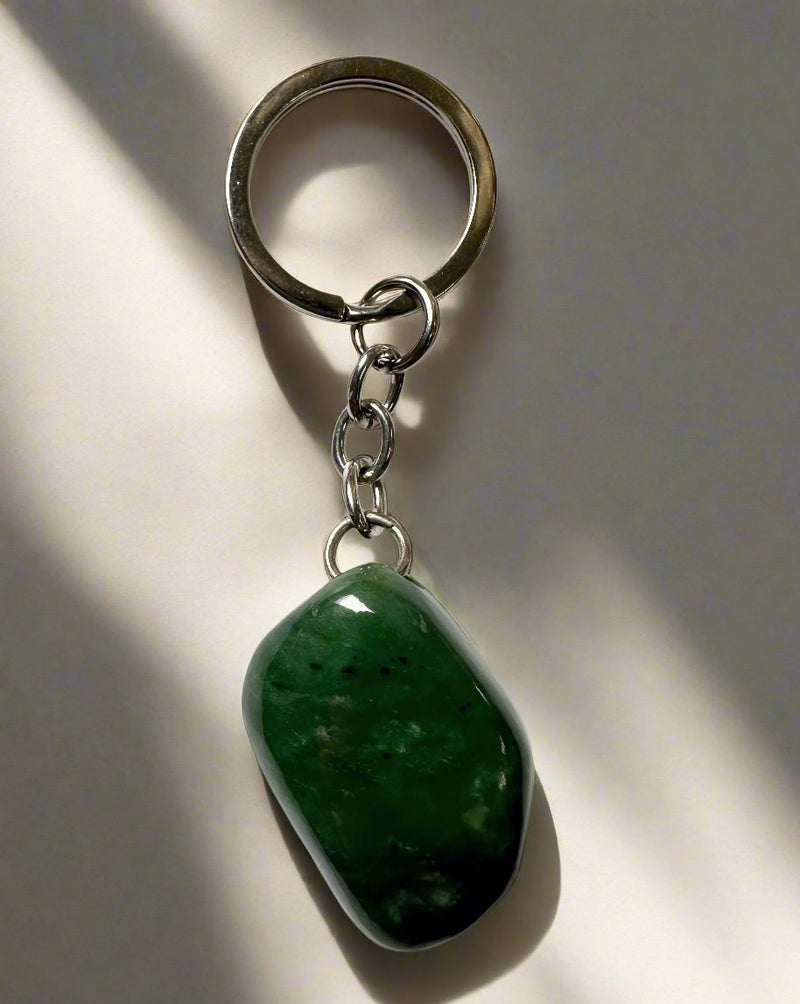 Jade Nugget Keychain - 1"