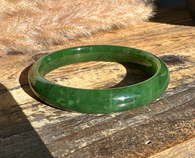 Canadian Jade Bangle 60.5 x 11.25mm