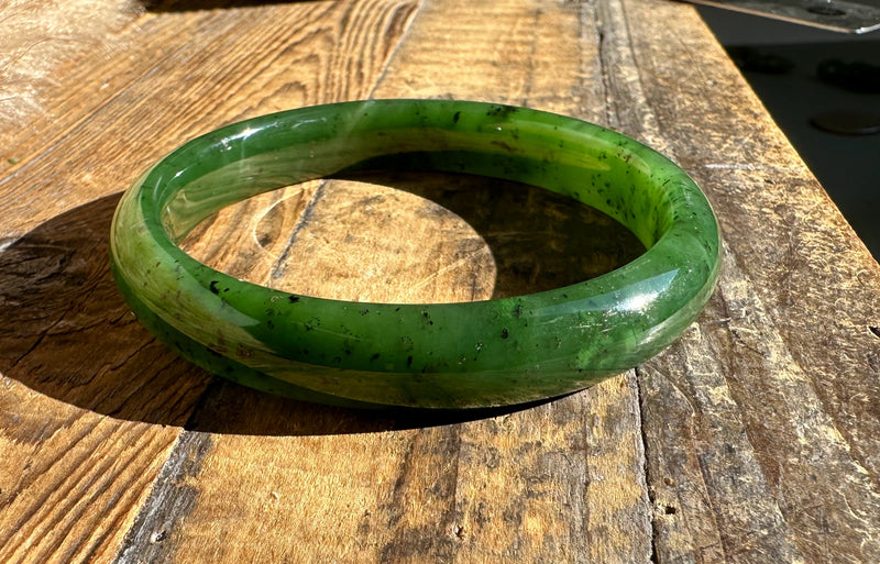 Canadian Jade Bangle 60.5 x 11.25mm