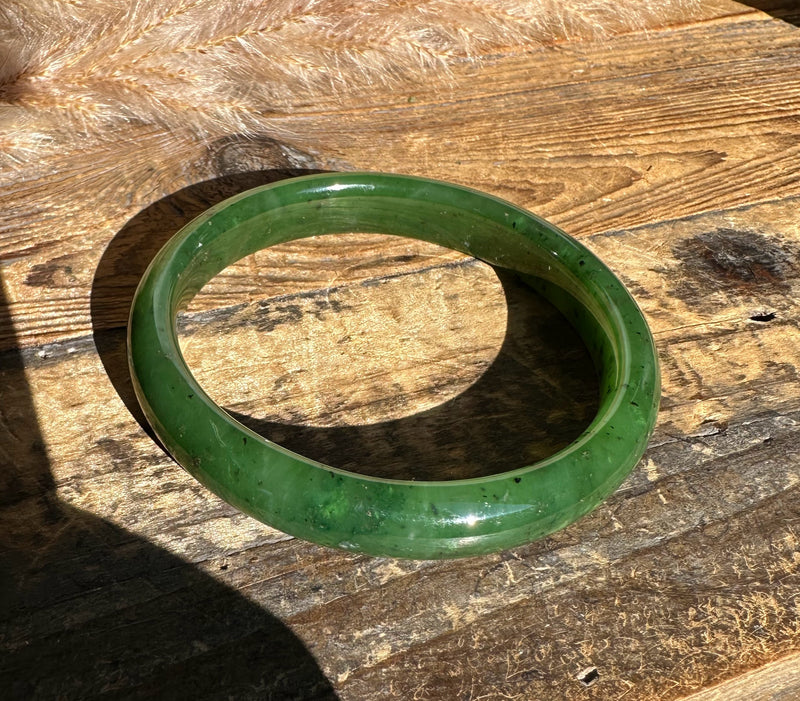 Canadian Jade Bangle 60.5 x 11.25mm