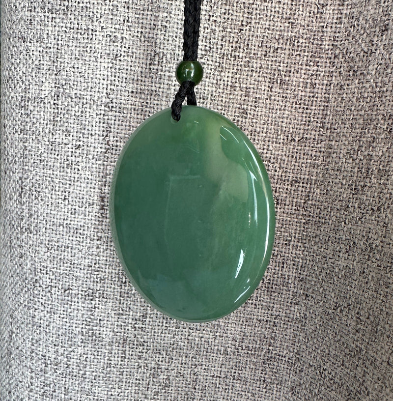 AA Light Green Siberian Round Pendant, 50mm*