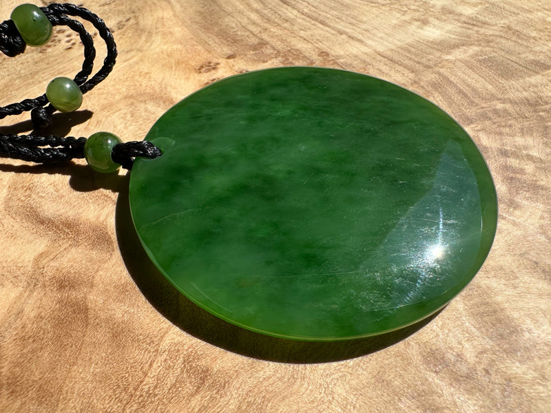 AA Rich Green Siberian Round Pendant, 50mm*