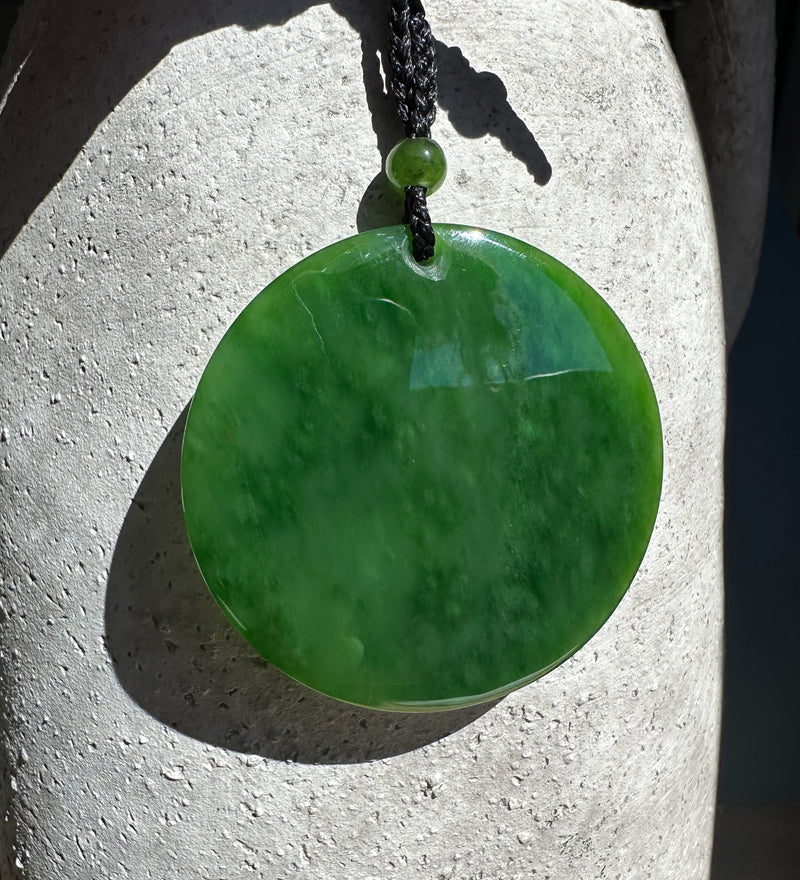 AA Rich Green Siberian Round Pendant, 50mm*