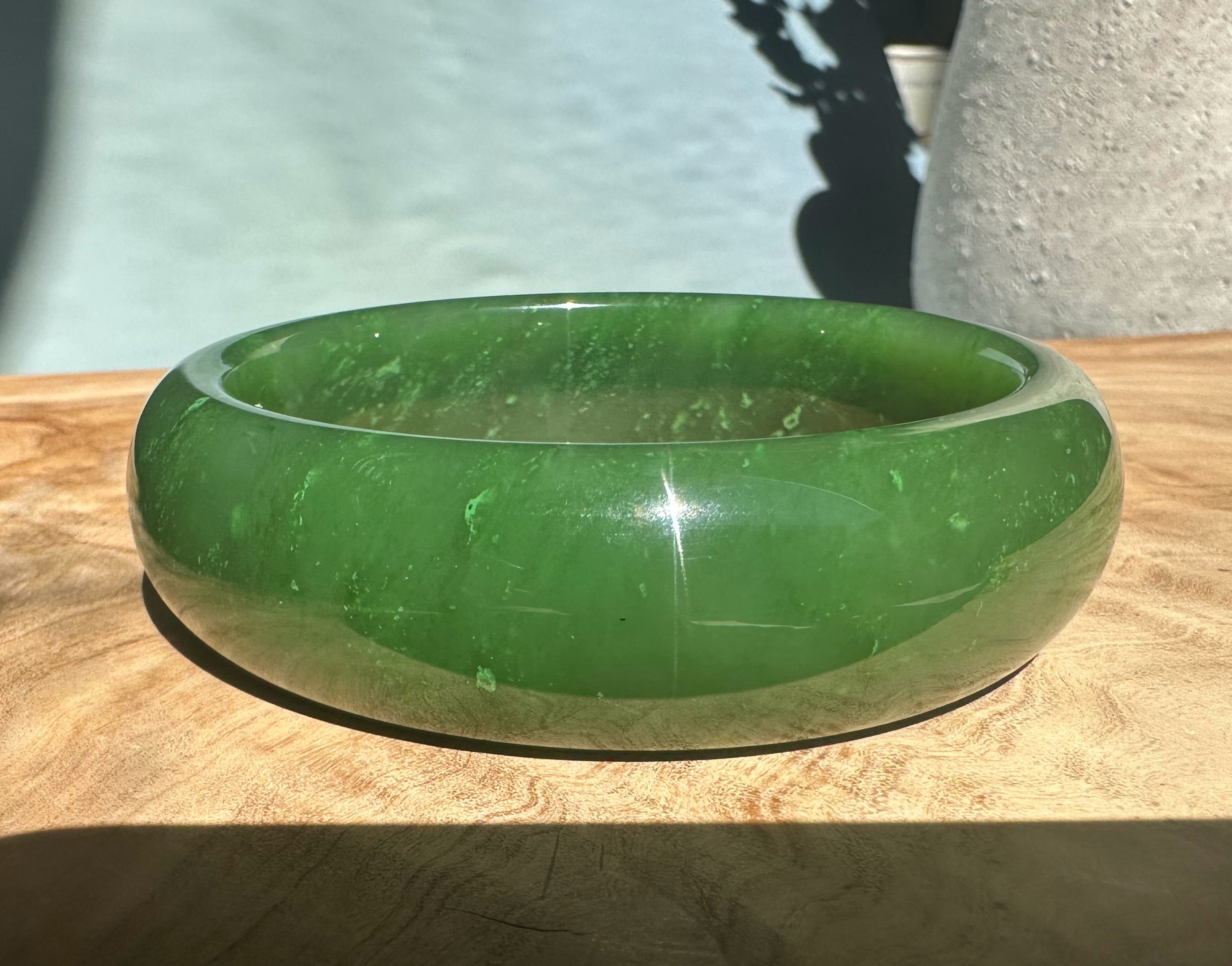 A+ Canadian Jade Bangle, 62x19mm* – Jade Mine