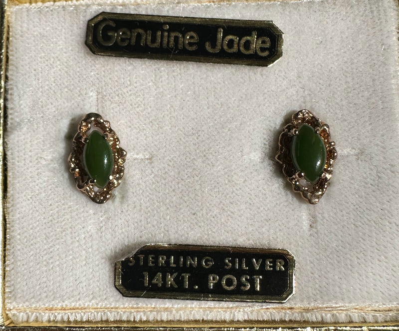 Vintage Jade Earrings 