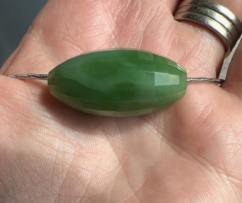 AA Siberian Jade Bead - 29.5mm x 15.5mm*