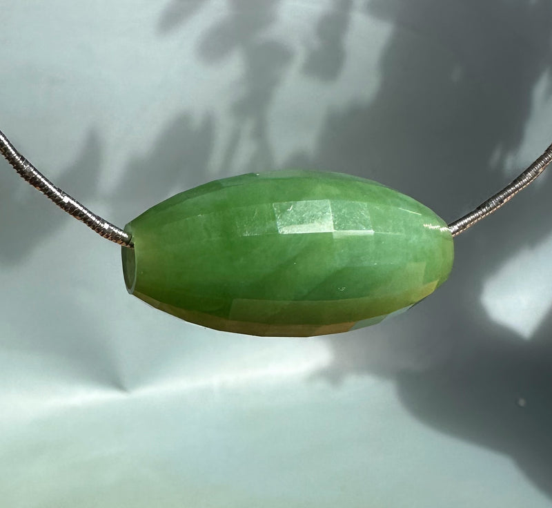 AA Siberian Jade Bead - 29.5mm x 15.5mm*